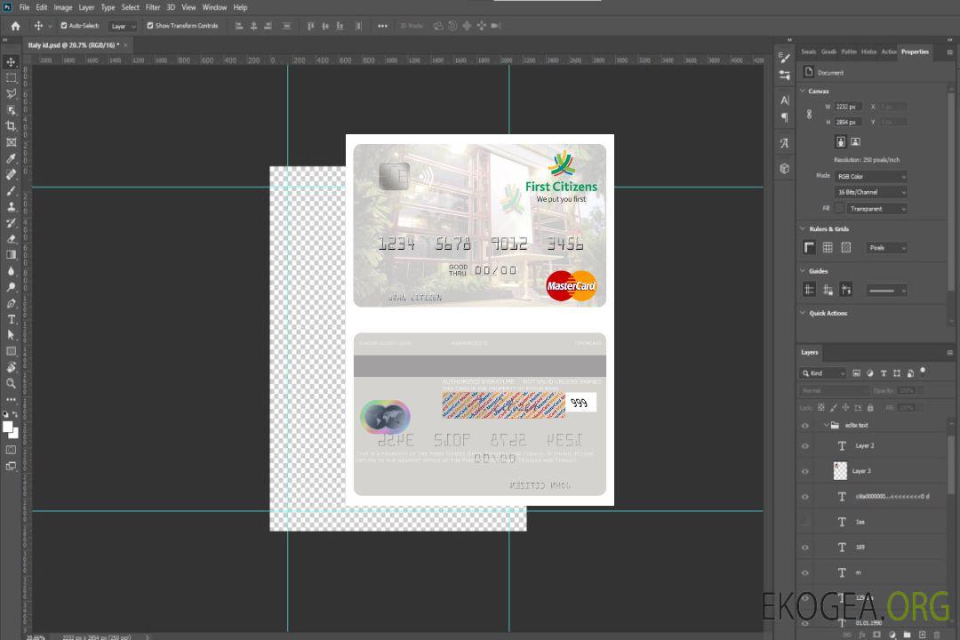 Trinité-et-Tobago First Citizes Bank mastercard template Trinité-et-Tobago First Citizes Bank mastercard template
